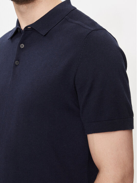 Selected Homme Selected Homme Tricou polo Berg 16092437 Bleumarin Regular Fit
