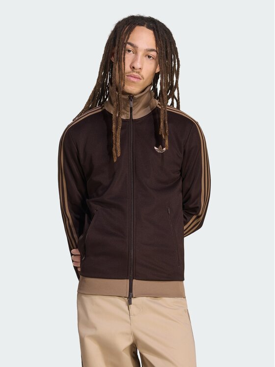 adidas adidas T-Shirt 159248 Brązowy Slim Fit