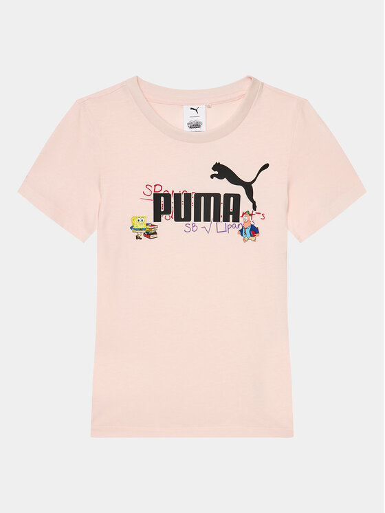 Puma Majica Puma X Spongebob 622212 Roza Regular Fit