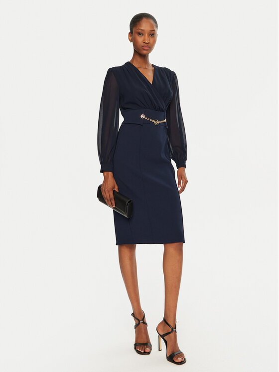 Rinascimento Rinascimento Coctailkleid CFC0120006003 Dunkelblau Regular Fit