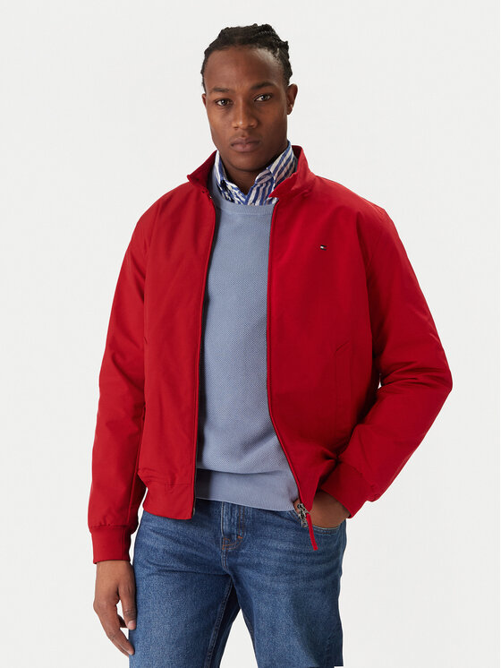 Tommy Hilfiger Tommy Hilfiger Geacă Harrington MW0MW37647 Roșu Regular Fit