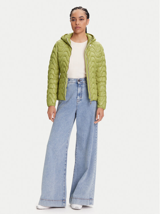 K-Way K-Way Kurtka przejściowa Lily K5126IW Zielony Regular Fit