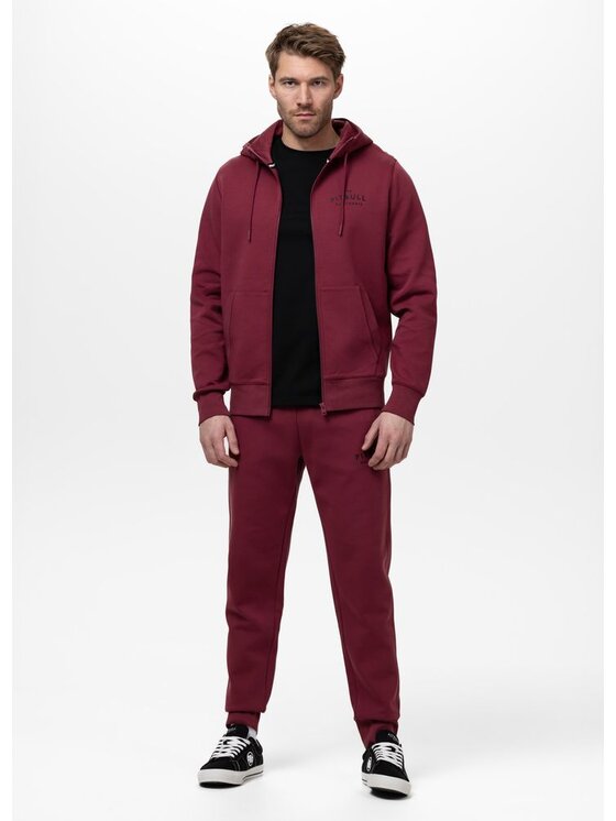 PITBULL PITBULL Bluza SAMPSON Bordowy Regular Fit