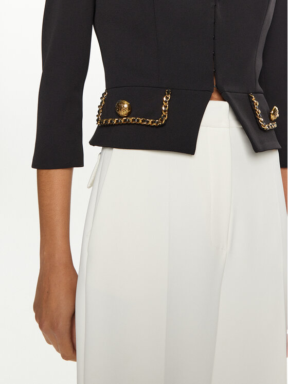 Elisabetta Franchi Elisabetta Franchi Zakó GI-T85-46E2 Fekete Regular Fit