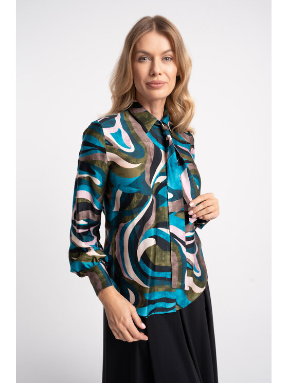 CLICK CLICK Koszula 10-6991 Kolorowy Regular Fit