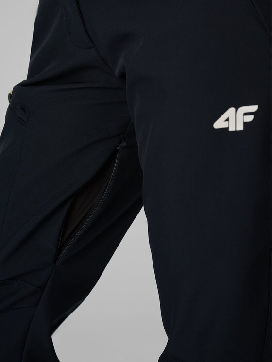 4F 4F Spodnie outdoor INBETWEEN TRAIL Czarny Regular Fit
