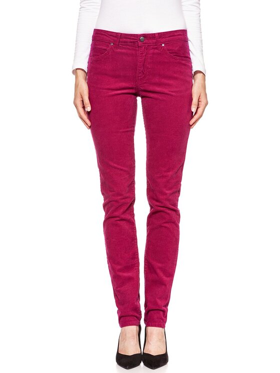 Wrangler Wrangler Spodnie materiałowe SLIM Różowy Slim Fit