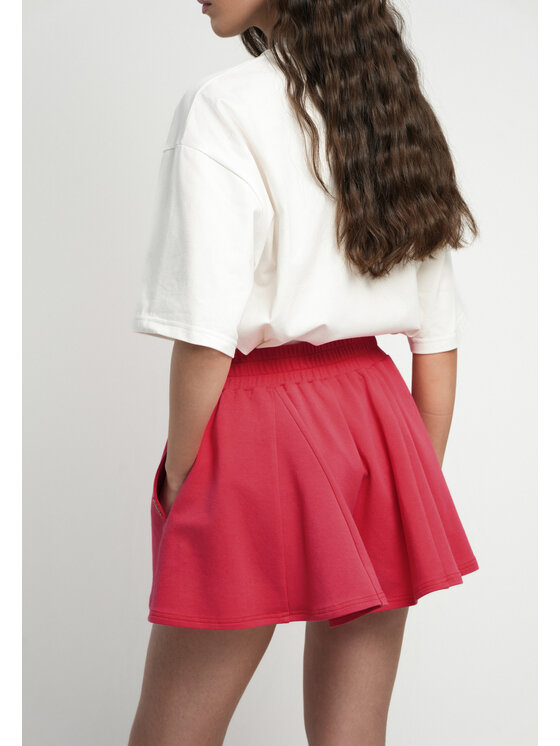 BIZUU BIZUU Šortky z materiálu KIORA Červená Standard Fit
