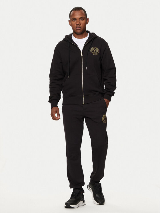 Versace Jeans Couture Versace Jeans Couture Majica dugih rukava 76GAIT02 Crna Regular Fit