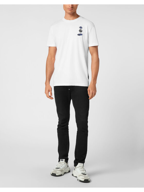 PHILIPP PLEIN PHILIPP PLEIN T-Shirt 21185 Biały Regular Fit