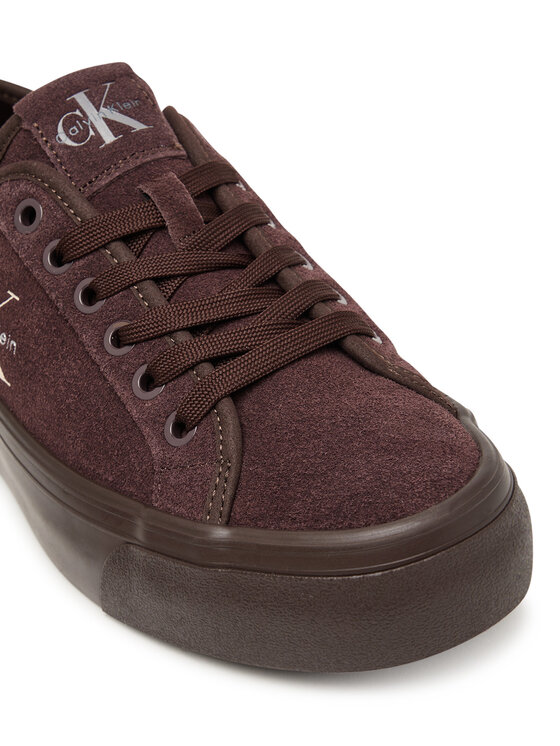 Calvin Klein Calvin Klein Tenisenes Vulc Flatf Laceup Suede HW0HW03088 Bordo