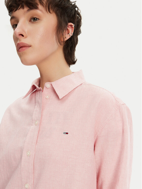 Tommy Jeans Tommy Jeans Košeľa DW0DW20292 Ružová Relaxed Fit
