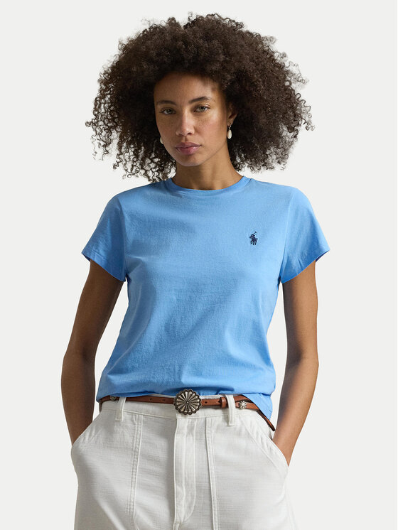 Polo Ralph Lauren Polo Ralph Lauren T-Shirt 211B14605005 Světle modrá Classic Fit