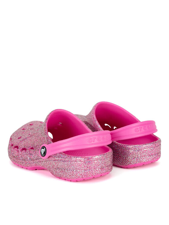 Crocs Crocs Papucs BAYA GLITTER CLOG T 207014-7AA Rózsaszín