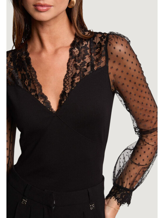 Morgan Morgan Bluza 252-TARSILA Črna Slim Fit