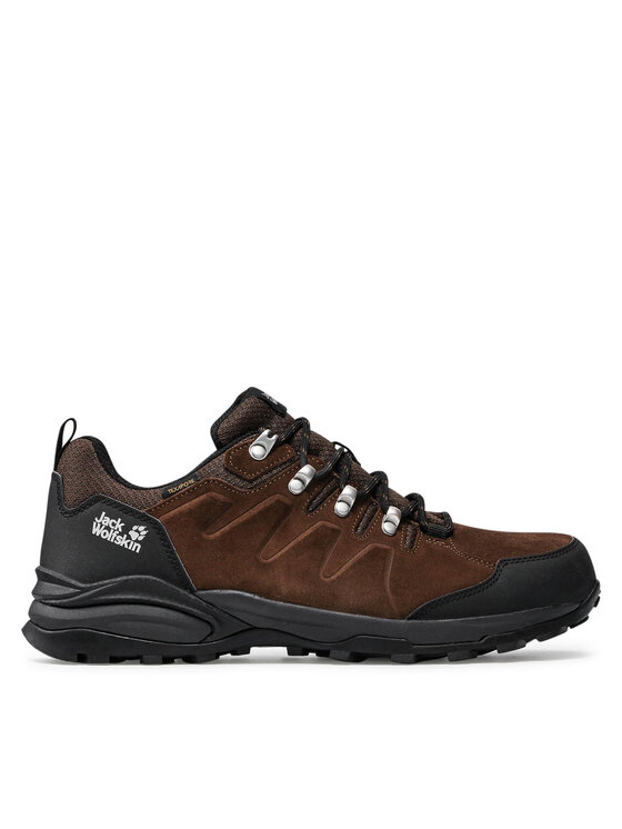 jack wolfskin chaussures de trekking refugio texapore low m 4049851 marron