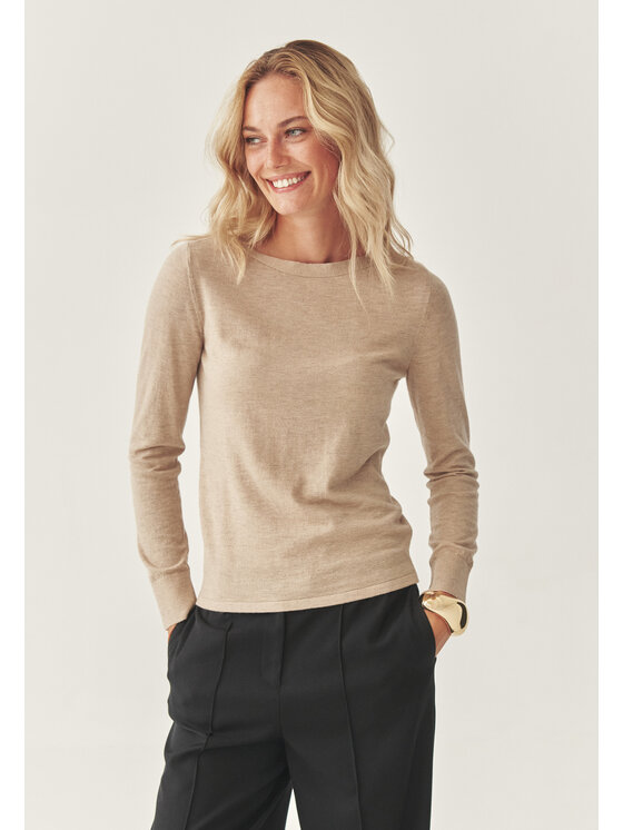 TATUUM Tatuum Sweter MOSS Beżowy Classic Fit