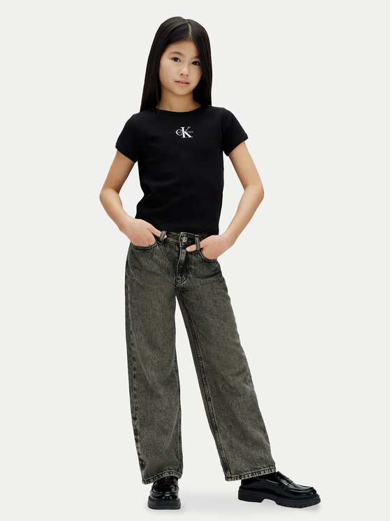 Calvin Klein Jeans Calvin Klein Jeans Marškinėliai LVCKSJB11G Juoda Regular Fit