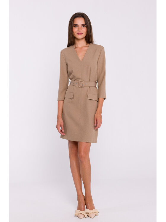 Stylove Stylove Večerní šaty S369 Béžová Ladies Fit