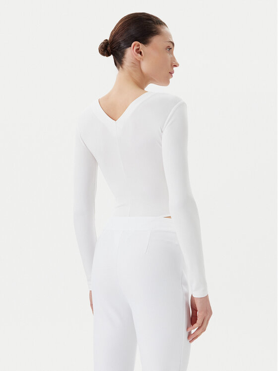 Elisabetta Franchi Elisabetta Franchi κορμάκι BO-019-51E2-V350 Λευκό Slim Fit