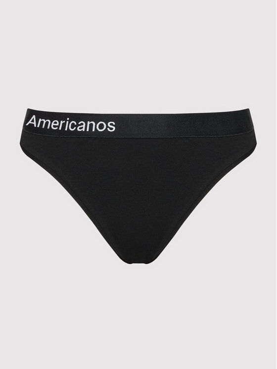 Americanos Americanos Figi klasyczne Briefs Czarny Regular Fit