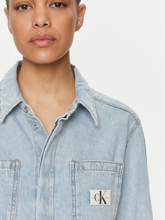 Calvin Klein Jeans Calvin Klein Jeans Džínsové šaty J20J222784 Modrá Regular Fit