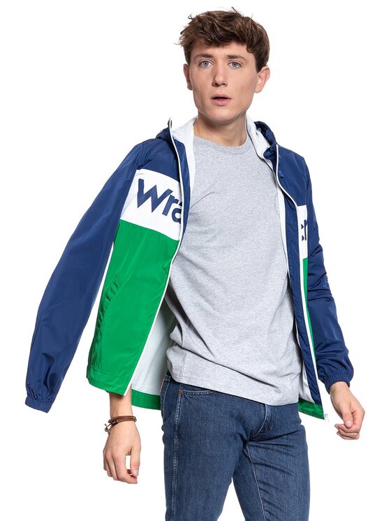 Wrangler Wrangler Giacca di transizione WALLY WINDBREAKER Blu Regular Fit