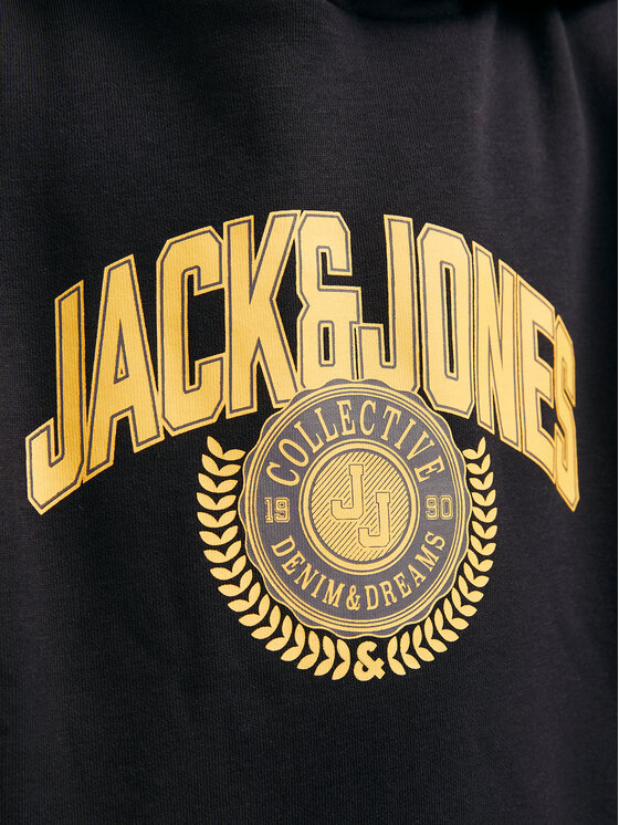 Jack&Jones Junior Jack&Jones Junior Μπλούζα Kam Varsity 12266761 Μαύρο Standard Fit