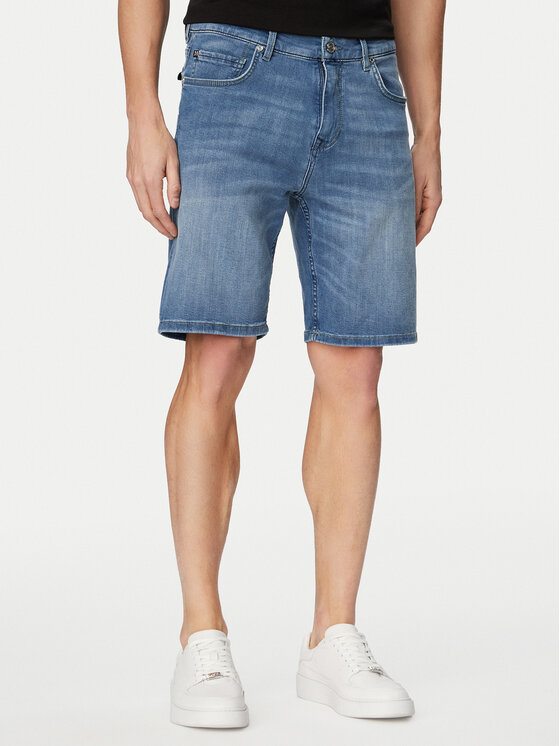 KARL LAGERFELD KARL LAGERFELD Kratke traperice 265590 562843 Plava Regular Fit
