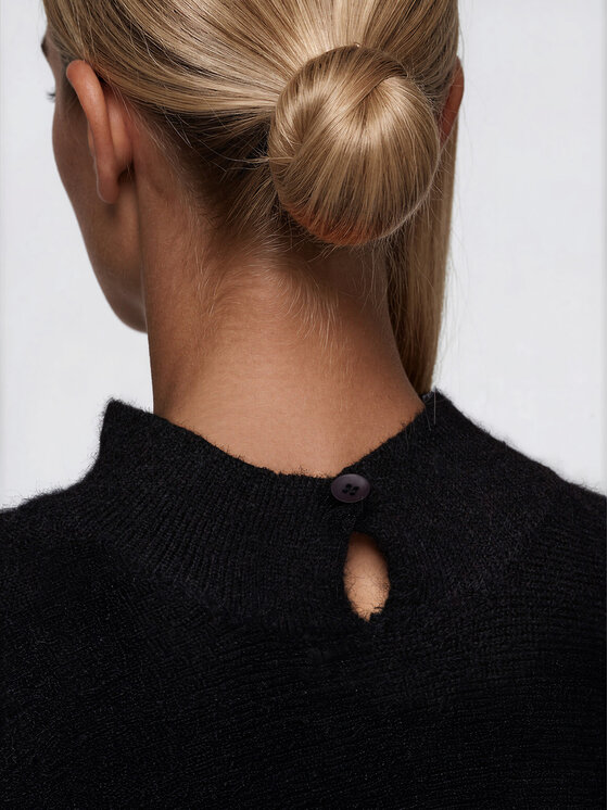 Ombre Ombre Sweter OW-SW-E0063 Brązowy Relaxed Fit