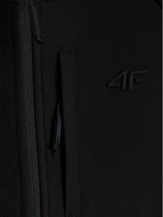 4F 4F Felpa di pile 4FWAW26TFLEM480-20S Nero Regular Fit