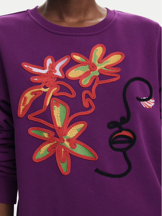 Desigual Desigual Sweatshirt Lady 24WWSK16 Violett Regular Fit