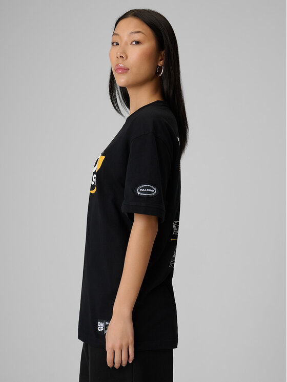 4F 4F T-Shirt MOTOSPORTS 2026 Czarny Loose Fit