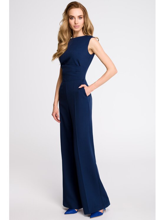 Stylove Stylove Kombinezon S115 Granatowy Wide Leg