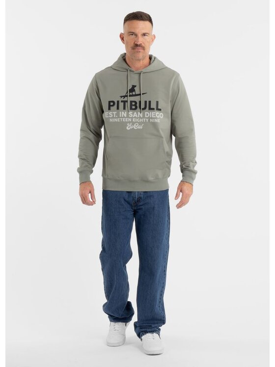 PITBULL PITBULL Bluza SURFING DOG Zielony Regular Fit