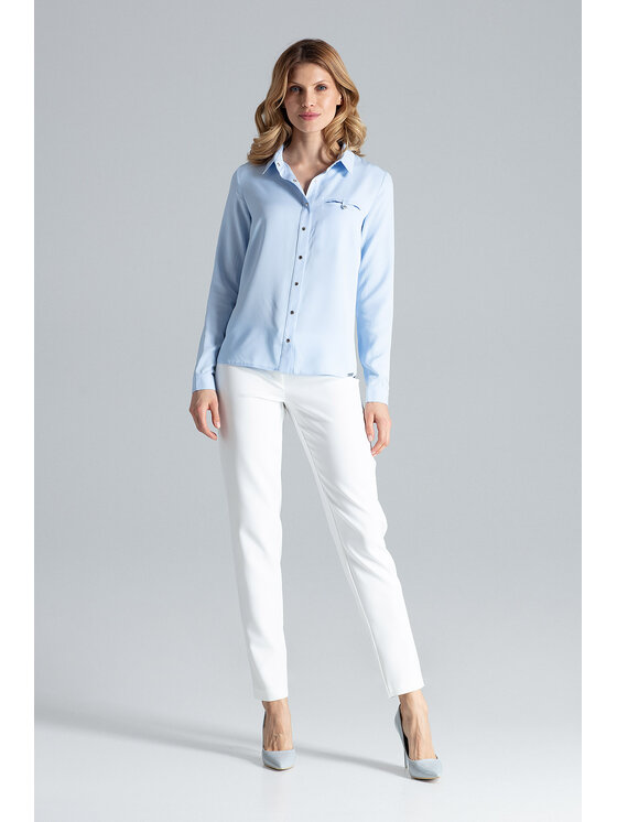 FIGL FIGL Košeľa M581 Modrá Regular Fit