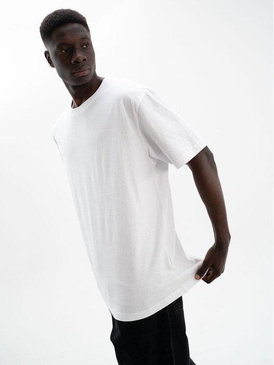 Urban City Urban City T-Shirt T-Shirt Oversize Męski Biały UrbanCity No Logo XXL Biały Oversize
