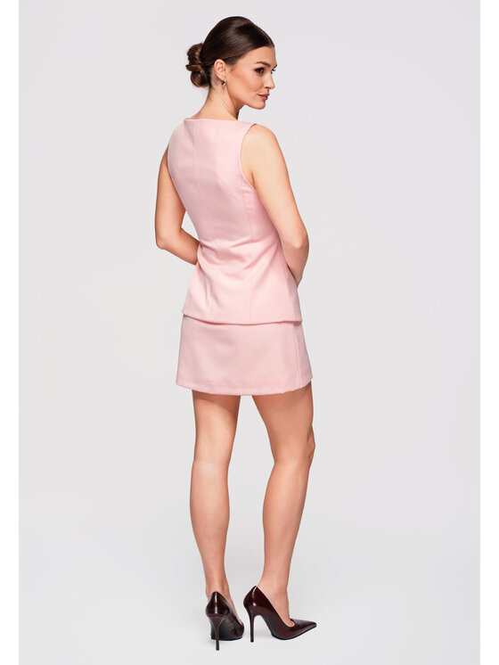 Ombre Ombre Sukienka wieczorowa LA-OM-DLR300 Różowy Slim Fit