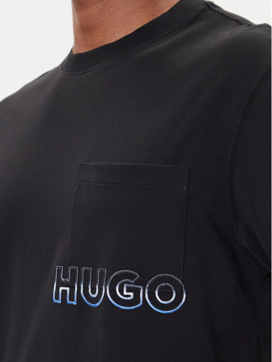 HUGO HUGO T-Shirt Nogoste 50549120 Schwarz Regular Fit