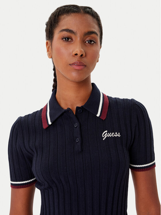 Guess Guess Polo marškinėliai V5BP04 Z1152 Tamsiai mėlyna Regular Fit