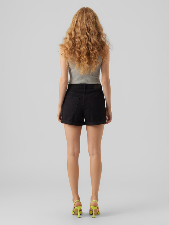Vero Moda Vero Moda Džínsové šortky Zuri 10279493 Čierna Regular Fit