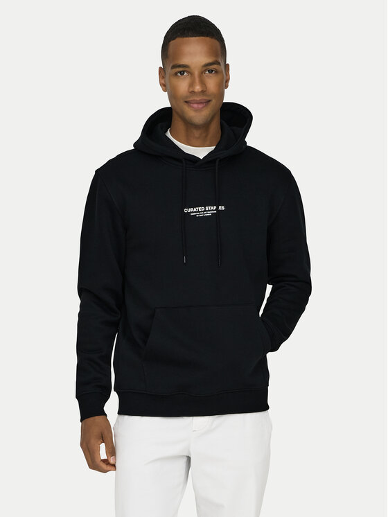 Only & Sons Only & Sons Sweatshirt Curated 22030921 Schwarz Regular Fit