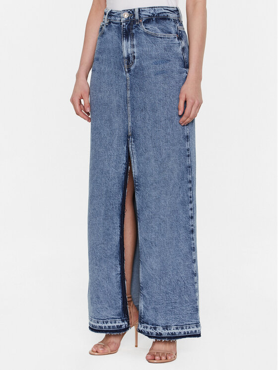 Guess Guess Φούστα τζιν Wenona W3RD22 D4WB3 Μπλε Regular Fit