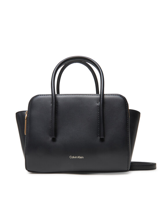 Geantă Calvin Klein Carryall Micro Leather Tote LV04F3057G Negru