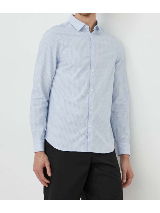 Armani Exchange Armani Exchange Koszula 3DZC37 ZN4MZ 65BE Niebieski Regular Fit