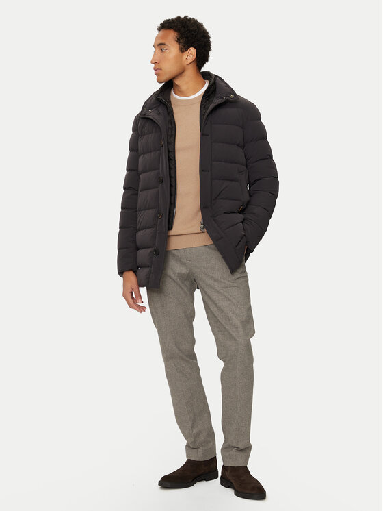 Hetregó Hetregó Pūkinė striukė Urban 8N431 Juoda Regular Fit