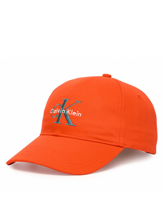 Calvin Klein Šiltovka Monologo Embroidery Baseball Cap LV04G5004G Oranžová