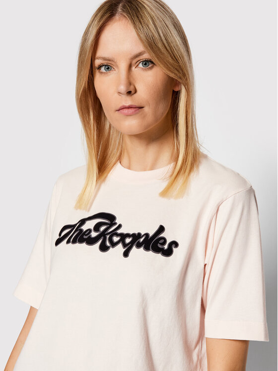 The Kooples The Kooples T-Shirt Print FTSC24006K Różowy Regular Fit