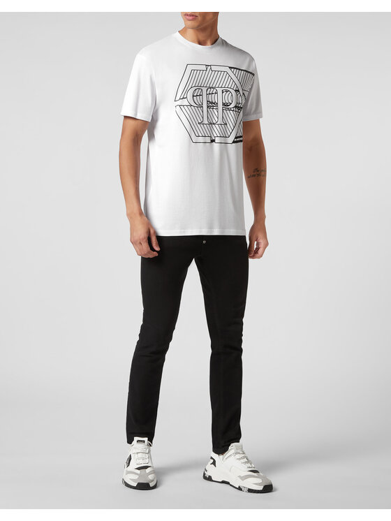 PHILIPP PLEIN PHILIPP PLEIN T-Shirt 4621 Bílá Regular Fit