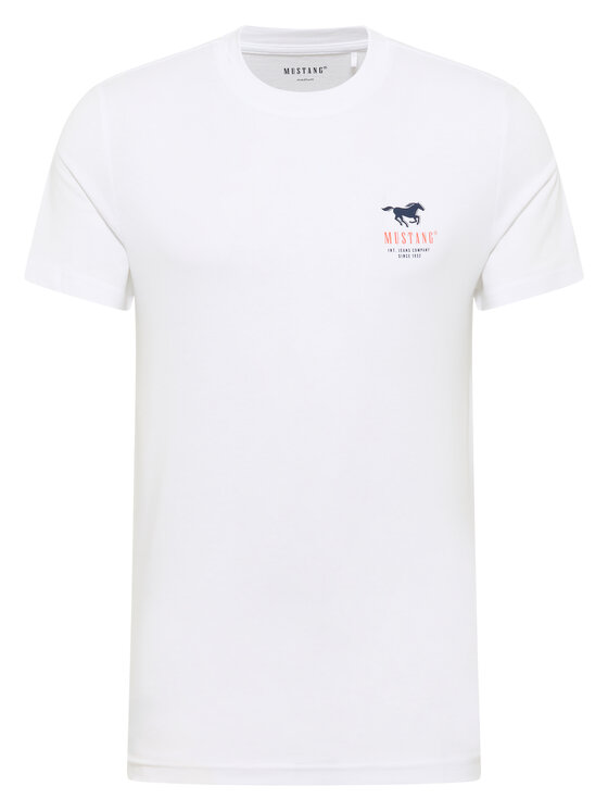 Mustang Mustang T-shirt Style Austin Bianco Regular Fit
